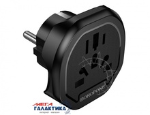  ���������� ��������� Borofone BAC15 Smart universal conversion plug Black