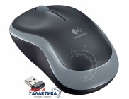  Logitech M185 910-002238 Wireless+USB  Gray