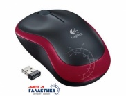  Logitech M185 (910-002240) Wireless    Red Black 