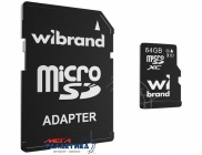  64GB Wibrand microSDHC class10 (adapter SD) WICDX...