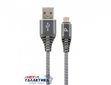   USB 2.0 Cablexpert   USB AM () - micro USB M (),  2m  (CC-USB2B-AMmBM-2M-WB2) Gray Box