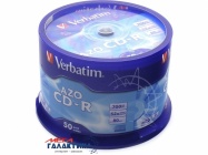  CD-R Verbatim Crystal Super AZO double protection  700MB 52 x AZO Extra Protection (43343)