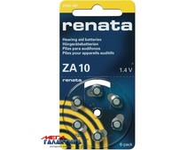   Renata ZA10 100 mAh 1.4V Zinc Air (-) (785618600018)