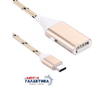   USB 2.0 Megag  M&F Data Sync 2  1 USB  AF () - Type-C M (),  1m   Gold OEM