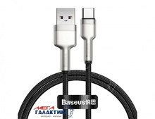   Baseus  Cafule Metal Data USB AM () - Type-C M (),  1m  (CATKJK-C01) Black Box