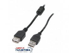   Maxxter USB AM () - USB AF () USB 2.0  UF-AMAF-1M 1  1m Black Retail