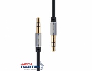   Remax Jack 3.5mm M () - Jack 3.5mm M () (3 ) RM-L100 1m     Black