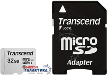    Transcend micro SDHC 32GB UHS-1 (U1) (TS32GUSD300S-A) + sd, R95/W45MB/s