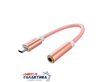   USB 3.1 Megag   Type-C M () - Jack 3.5mm F ()   Pink OEM