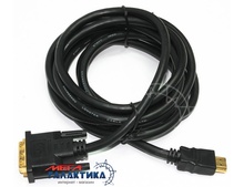   Cablexpert HDMI M () - DVI M () (18+1 ) CC-HDMI-DVI-7.5MC 7.5m  v1.3    Black