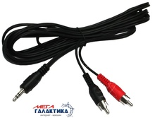   Cablexpert Jack 3.5mm M () - 2 x RCA M () (3 ) CCA-458 1.5m   Black