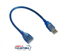   Megag USB AM () - USB AF () USB 2.0   0.3m Blue OEM