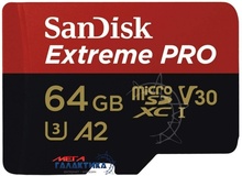  Карта памяти SanDisk micro SDXC 64GB UHS-1 (U3) (SDSQXCY-064G-GN6MA), R170/W90MB/s
