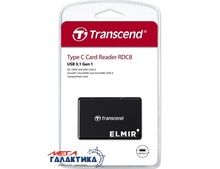  Transcend USB3.1 Gen1 All-in-1 Multi Card Reader Type-C Black (TS-RDC8K2)