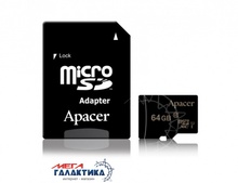    Apacer micro SDXC 64GB UHS-1 (U1) (AP64GMCSX10U1-R) + sd, R10/W10MB/s