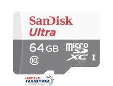    SanDisk micro SDXC 64GB UHS-1 (U1) (SDSQUNR-064G-GN3MN) + sd,  100 /