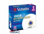  DVD-R Verbatim Archival Grade Photo 4.7GB 8x Printable (   ) 43638