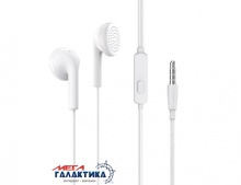 Borofone BM40 Sage universal Earphones with Mic cable 1.2m White 