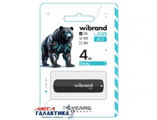  4GB USB 2.0 Wibrand Grezzly Black WI2.0/R4P3B